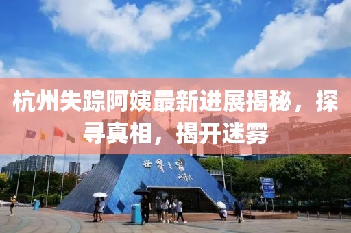 杭州失蹤阿姨最新進(jìn)展揭秘，探尋真相，揭開迷霧