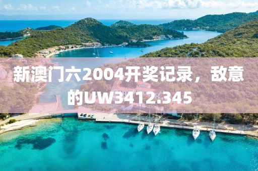 新澳門六2004開獎記錄，敵意的UW3412.345
