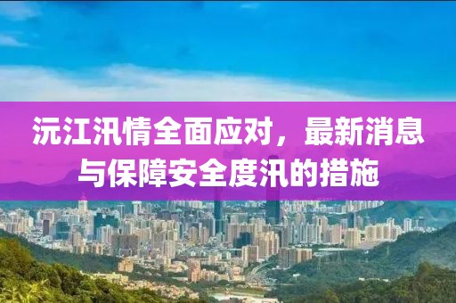沅江汛情全面應(yīng)對，最新消息與保障安全度汛的措施