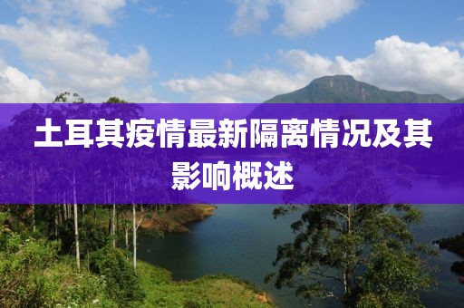 土耳其疫情最新隔離情況及其影響概述