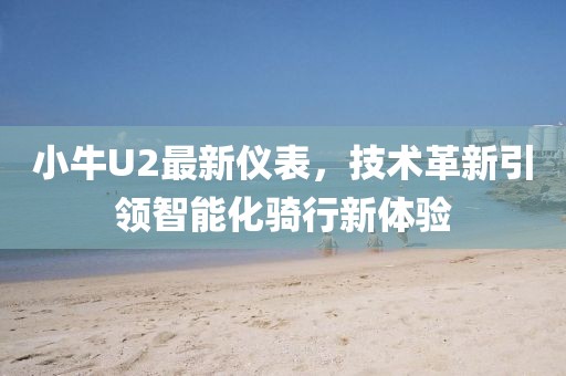 小牛U2最新儀表，技術(shù)革新引領(lǐng)智能化騎行新體驗(yàn)
