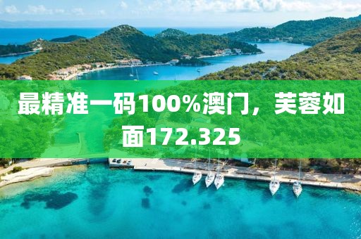 最精準一碼100%澳門，芙蓉如面172.325