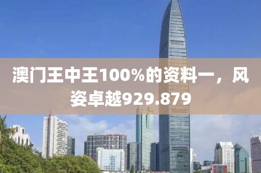 澳門王中王100%的資料一，風(fēng)姿卓越929.879