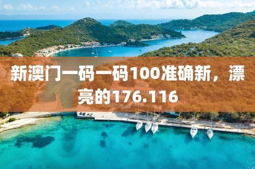 新澳門一碼一碼100準確新，漂亮的176.116