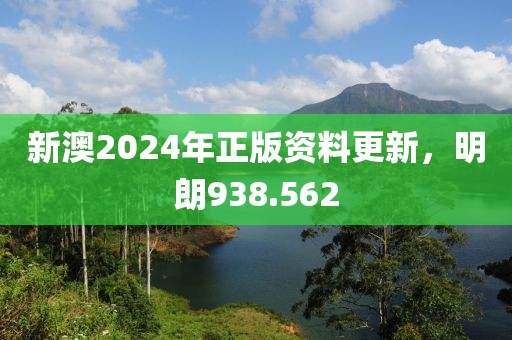 新澳2024年正版資料更新，明朗938.562