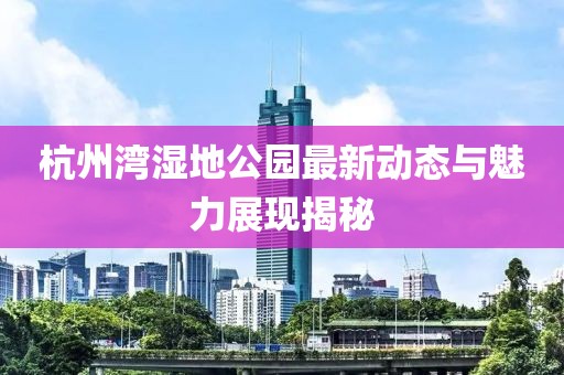 杭州灣濕地公園最新動態(tài)與魅力展現(xiàn)揭秘