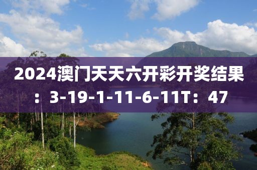 2024澳門天天六開彩開獎結(jié)果：3-19-1-11-6-11T：47