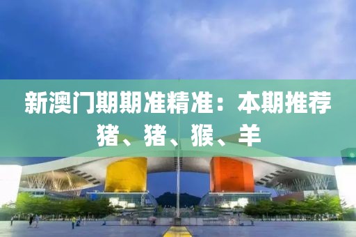 新澳門期期準(zhǔn)精準(zhǔn)：本期推薦豬、豬、猴、羊