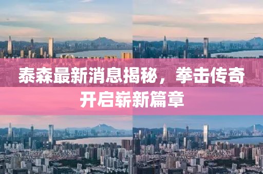 泰森最新消息揭秘，拳擊傳奇開啟嶄新篇章