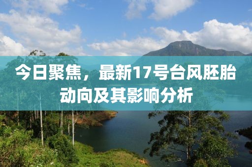 今日聚焦，最新17號臺風胚胎動向及其影響分析