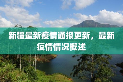 新疆最新疫情通報更新，最新疫情情況概述