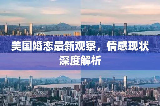 美國婚戀最新觀察，情感現(xiàn)狀深度解析