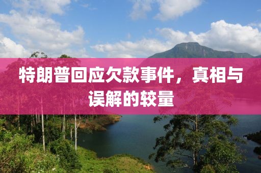 特朗普回應(yīng)欠款事件，真相與誤解的較量
