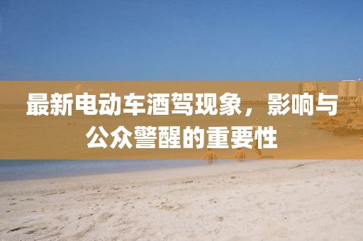 最新電動車酒駕現(xiàn)象，影響與公眾警醒的重要性