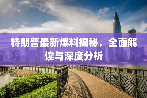 特朗普最新爆料揭秘，全面解讀與深度分析