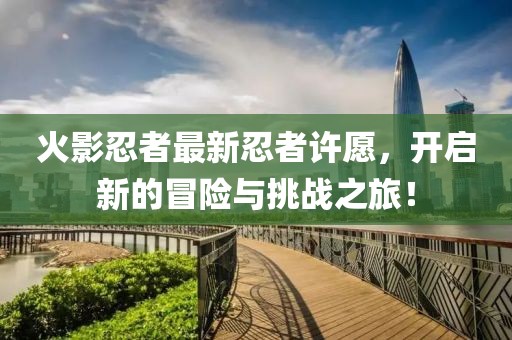 火影忍者最新忍者許愿，開啟新的冒險(xiǎn)與挑戰(zhàn)之旅！