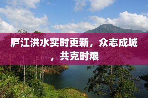 廬江洪水實時更新，眾志成城，共克時艱