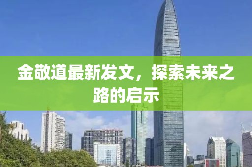 金敬道最新發(fā)文，探索未來(lái)之路的啟示