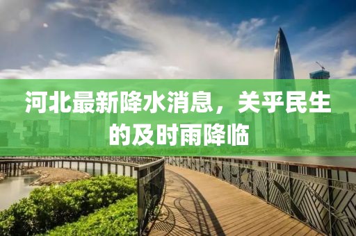 河北最新降水消息，關(guān)乎民生的及時雨降臨