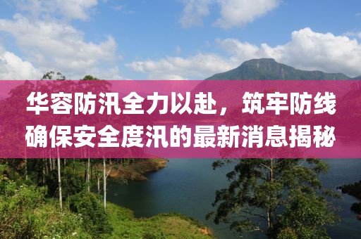 華容防汛全力以赴，筑牢防線確保安全度汛的最新消息揭秘