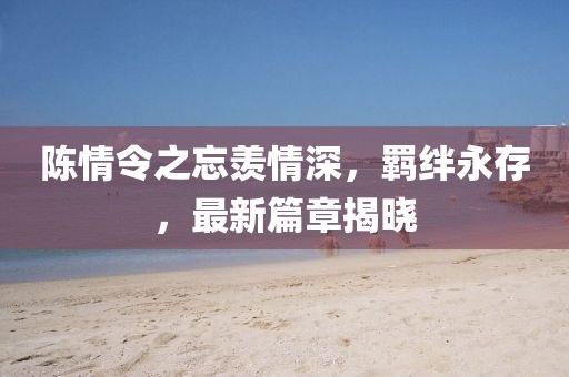 陳情令之忘羨情深，羈絆永存，最新篇章揭曉