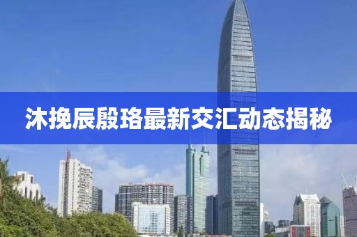 沐挽辰殷珞最新交匯動態(tài)揭秘