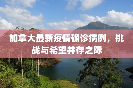加拿大最新疫情確診病例，挑戰(zhàn)與希望并存之際