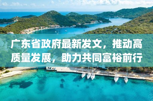 廣東省政府最新發(fā)文，推動高質(zhì)量發(fā)展，助力共同富裕前行