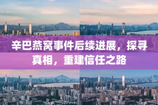 辛巴燕窩事件后續(xù)進(jìn)展，探尋真相，重建信任之路