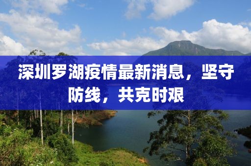 深圳羅湖疫情最新消息，堅(jiān)守防線，共克時(shí)艱