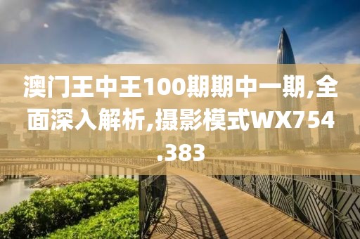 澳門王中王100期期中一期,全面深入解析,攝影模式WX754.383