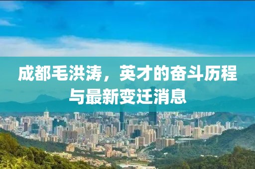 成都毛洪濤，英才的奮斗歷程與最新變遷消息