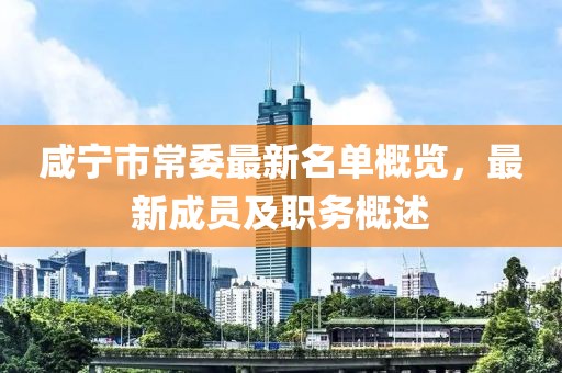 咸寧市常委最新名單概覽，最新成員及職務(wù)概述