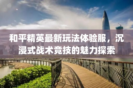 和平精英最新玩法體驗(yàn)服，沉浸式戰(zhàn)術(shù)競(jìng)技的魅力探索
