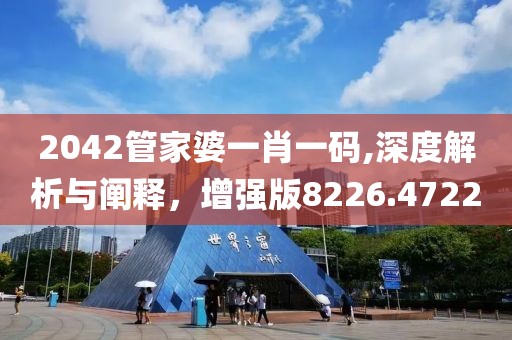 2042管家婆一肖一碼,深度解析與闡釋，增強版8226.4722