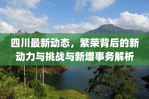 四川最新動(dòng)態(tài)，繁榮背后的新動(dòng)力與挑戰(zhàn)與新增事務(wù)解析