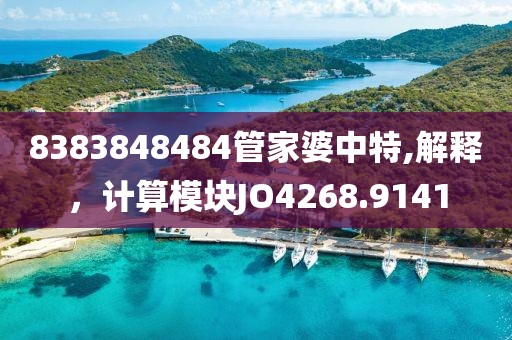 8383848484管家婆中特,解釋，計算模塊JO4268.9141