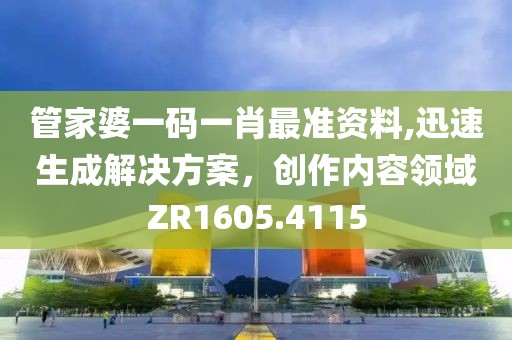管家婆一碼一肖最準資料,迅速生成解決方案，創(chuàng)作內容領域ZR1605.4115