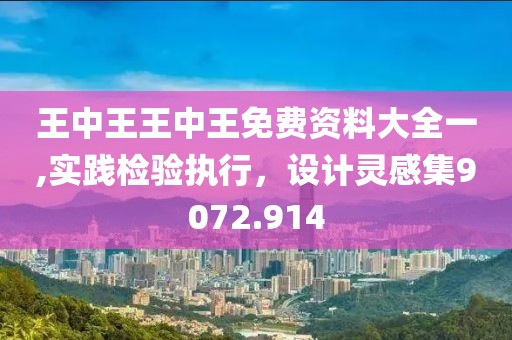 王中王王中王免費資料大全一,實踐檢驗執(zhí)行，設(shè)計靈感集9072.914