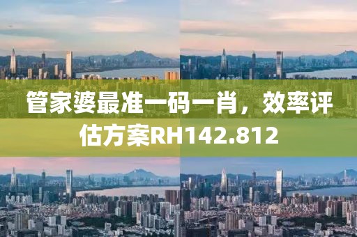 管家婆最準(zhǔn)一碼一肖，效率評(píng)估方案RH142.812