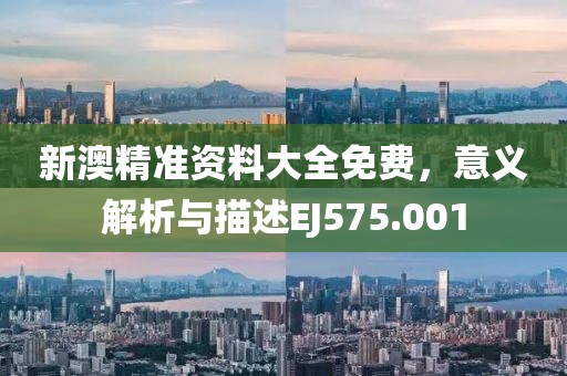 新澳精準(zhǔn)資料大全免費(fèi)，意義解析與描述EJ575.001