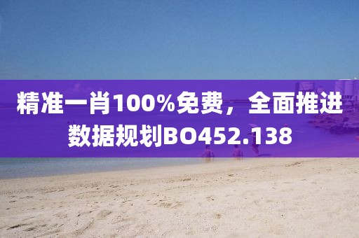 精準(zhǔn)一肖100%免費(fèi)，全面推進(jìn)數(shù)據(jù)規(guī)劃BO452.138