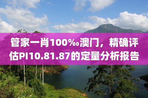 管家一肖100‰澳門，精確評估PI10.81.87的定量分析報告