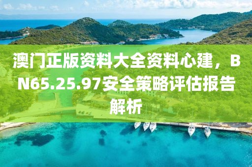 澳門正版資料大全資料心建，BN65.25.97安全策略評估報告解析