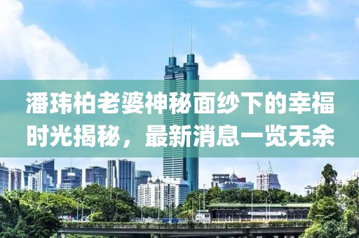 潘瑋柏老婆神秘面紗下的幸福時光揭秘，最新消息一覽無余