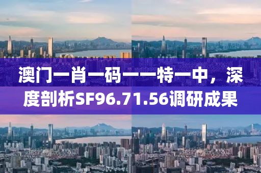澳門(mén)一肖一碼一一特一中，深度剖析SF96.71.56調(diào)研成果