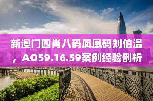 新澳門四肖八碼鳳凰碼劉伯溫，AO59.16.59案例經(jīng)驗(yàn)剖析