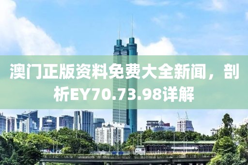澳門正版資料免費大全新聞，剖析EY70.73.98詳解